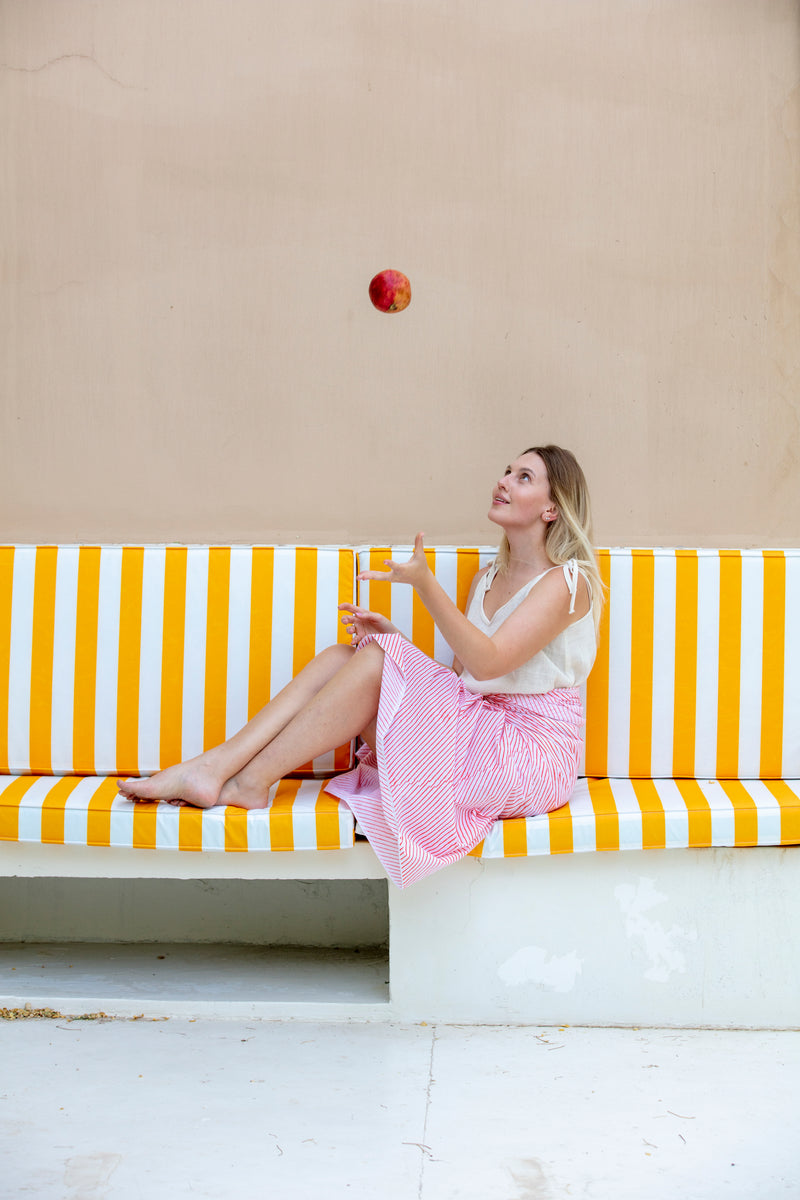 The low tide and block stripes sarong