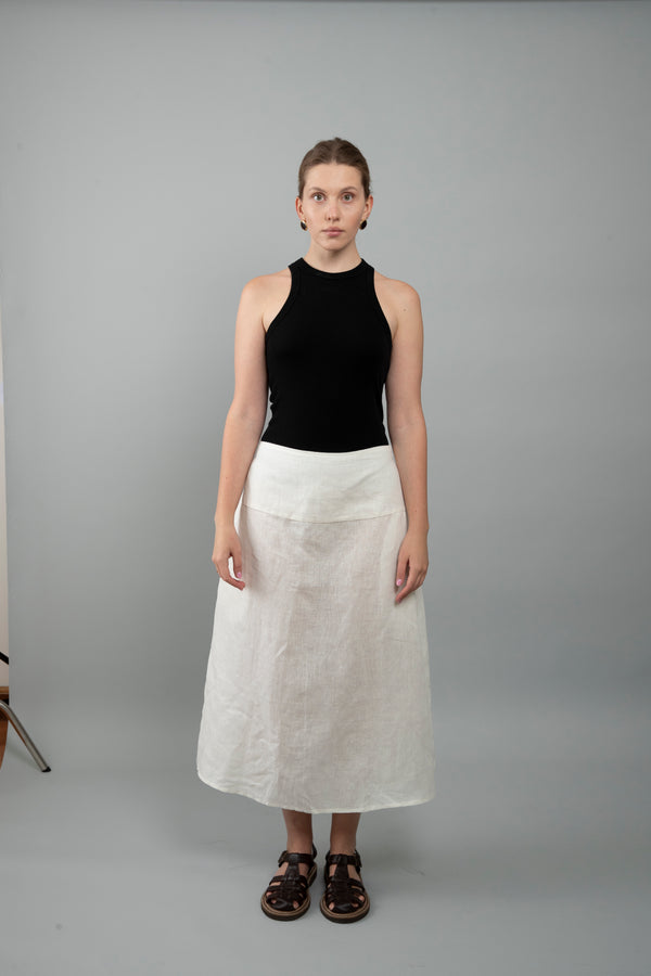 Noura linen skirt