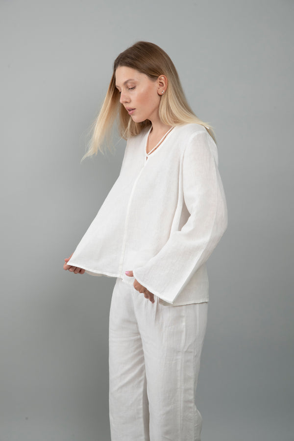 Noura Linen top