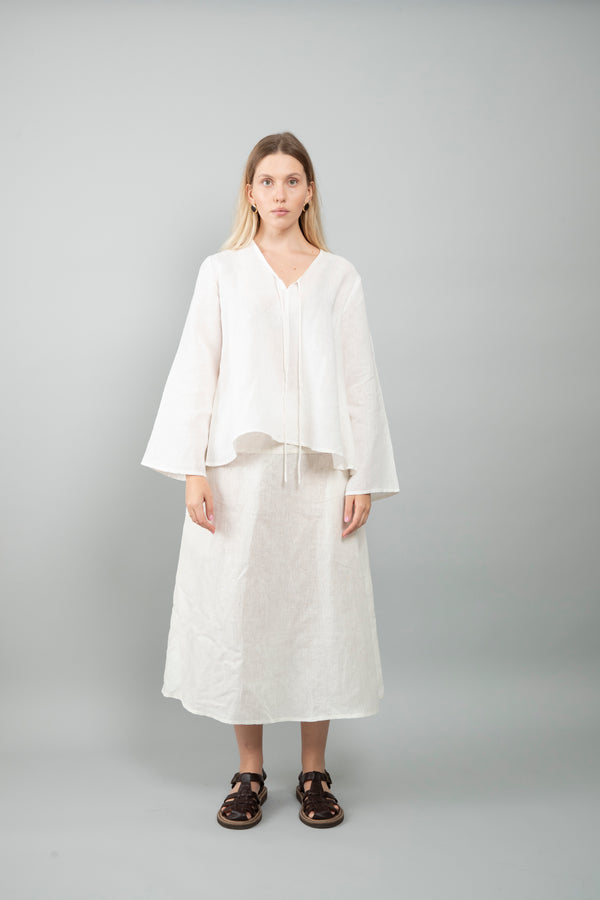 Noura linen skirt