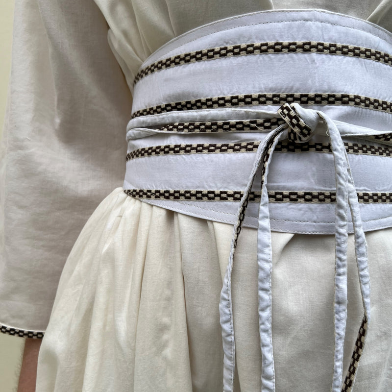 The Siwa kaftan and embroidery belt ( sold as a set )